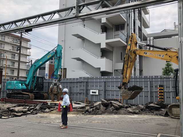 北清掃工場建替工事近景写真（2025年6月12日）