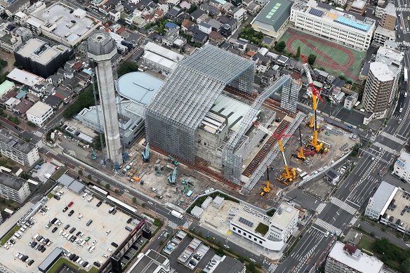 北清掃工場建替工事全景写真(令和7年6月23日)