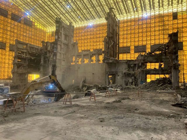 北清掃工場建替工事近景写真（令和7年11月28日）