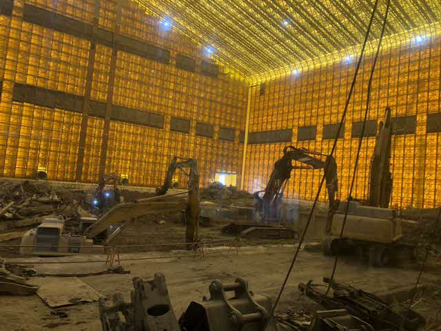 北清掃工場建替工事近景写真（令和7年12月10日）