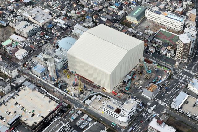 北清掃工場建替工事全景写真（令和8年2月20日）