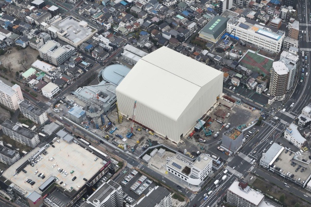 北清掃工場建替工事全景写真（令和8年3月25日）