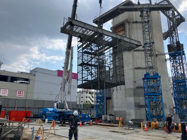 北清掃工場建替工事近景写真（令和8年4月16日）