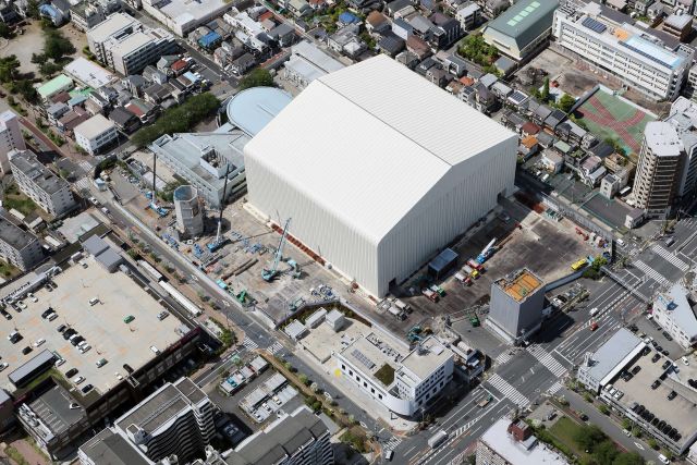 北清掃工場建替工事全景写真（令和8年4月20日）