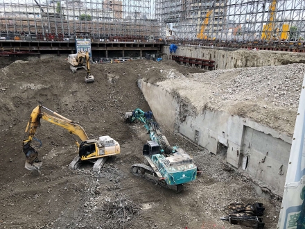 北清掃工場建替工事近景写真（令和8年7月13日）