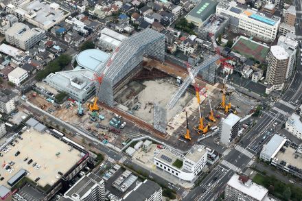 北清掃工場建替工事全景写真（令和8年8月24日）