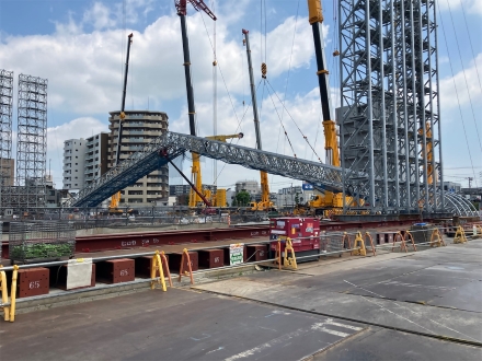北清掃工場建替工事近景写真（令和8年8月24日）