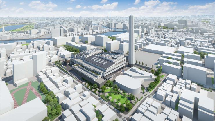北清掃工場建替工事完成予想図02