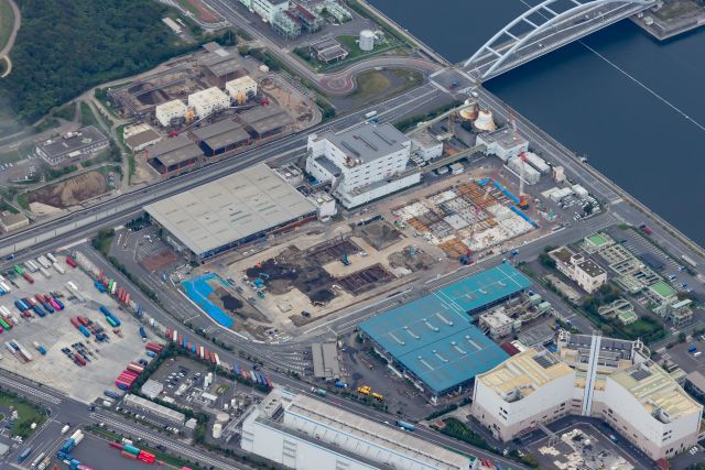 中防不燃・粗大ごみ処理施設整備工事全景写真（令和7年10月21日）
