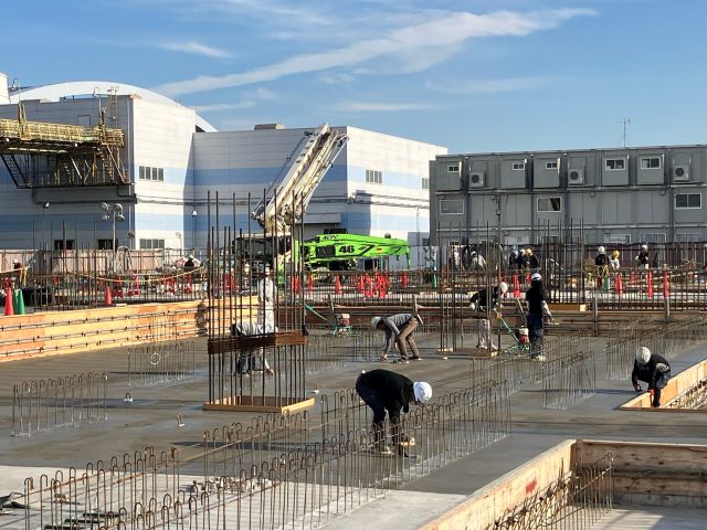 中防不燃・粗大ごみ処理施設整備工事近景写真（令和7年11月12日）