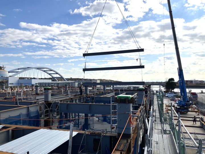 中防不燃・粗大ごみ処理施設整備工事近景写真（令和7年12月9日）