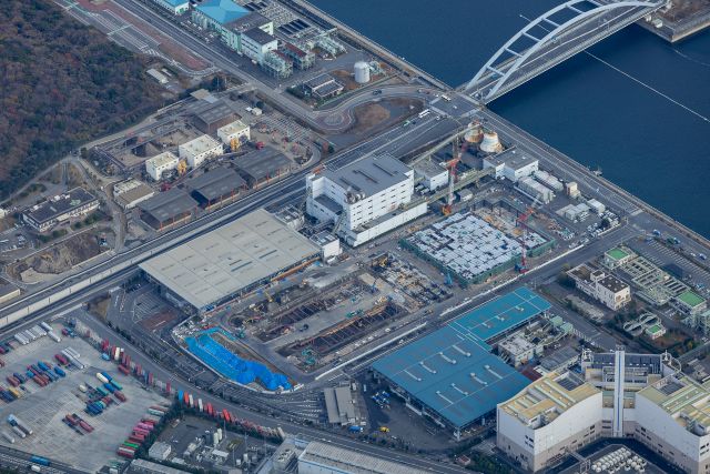 中防不燃・粗大ごみ処理施設整備工事全景写真（令和7年12月22日）
