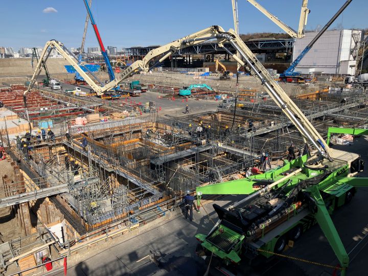 中防不燃・粗大ごみ処理施設整備工事近景写真（令和8年1月30日）