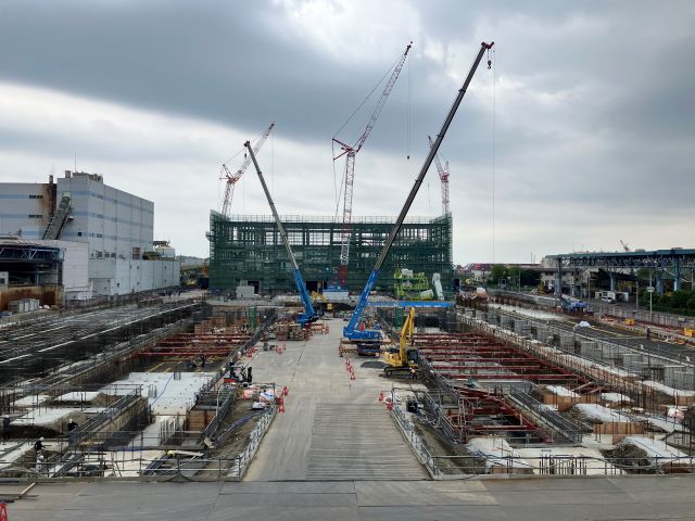 中防不燃・粗大ごみ処理施設整備工事近景写真（令和8年4月29日）