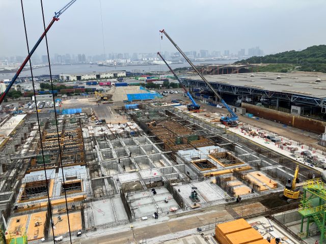中防不燃・粗大ごみ処理施設整備工事近景写真(令和8年7月16日)