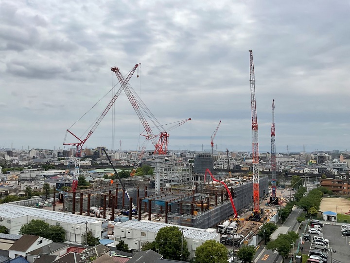 江戸川清掃工場建替工事全景写真(令和7年5月26日)