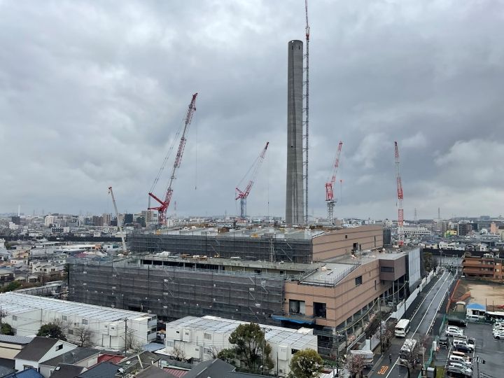 江戸川清掃工場建替工事全景写真（令和8年3月26日）