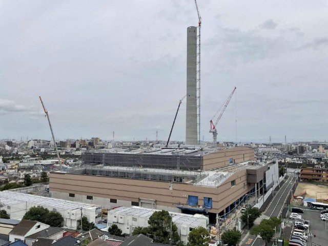 江戸川清掃工場建替工事全景写真(令和8年6月24日)