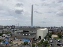 江戸川清掃工場建替工事全景写真（令和3年7月27日）