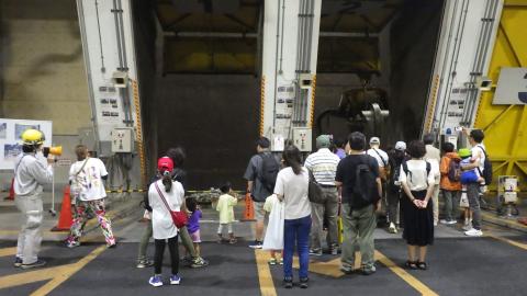 ごみバンカ公開の様子